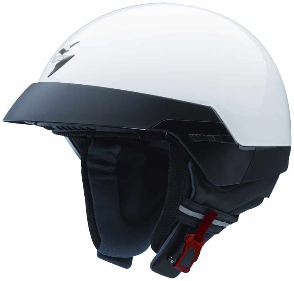 Scorpion EXO-100 Solid White Large Open Face Helmet