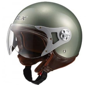 GLX Copter Style Open Face Motorcycle Helmet
