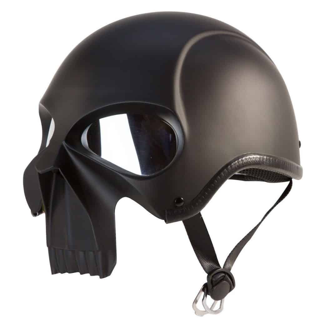 IV2 3D Skull Half Motorcycle Biker Helmet