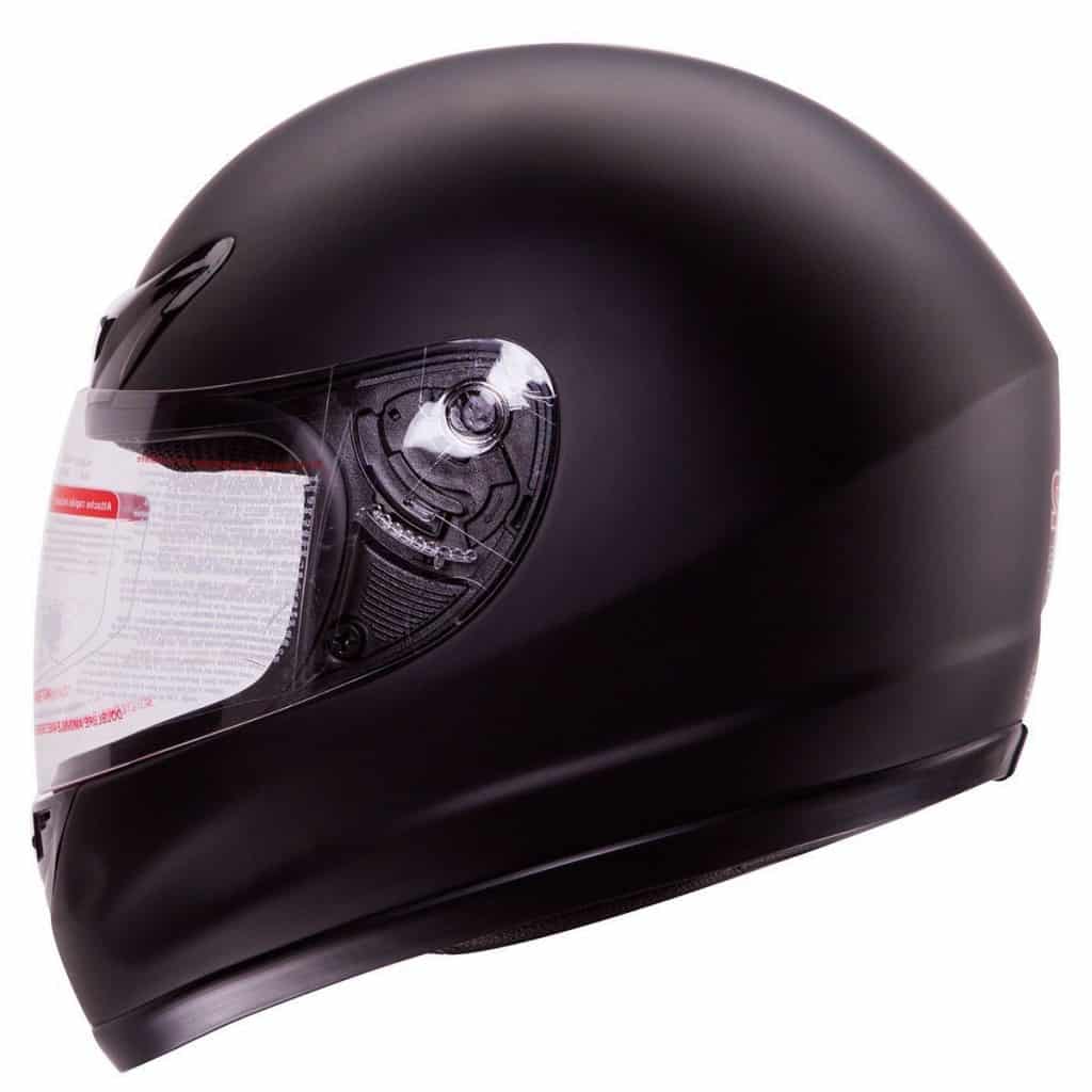 Matte Flat Black Full-Face Motorcycle Helmet DOT from IV2