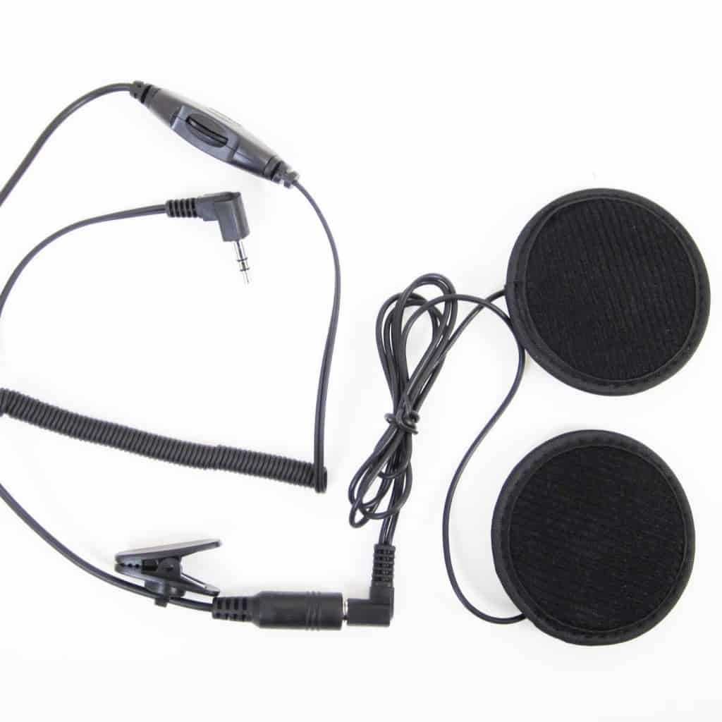 SharkMotorcycleAudio shklxh1 Radio Headset Kit for Half-face Helmet