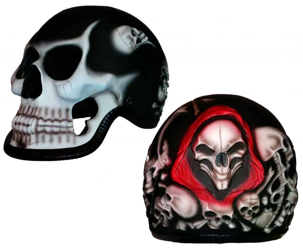 Grim reaper skull helmet