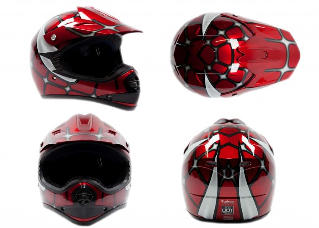 spiderman motocross helmet