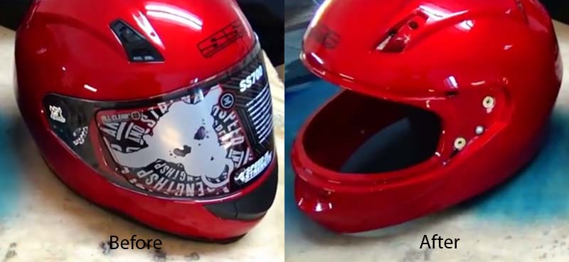 How To Paint A Motorcycle Helmet Quick Step By Step Guide Motorcycle Helmet Hawk