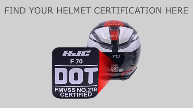 Where to find the helmet certification label